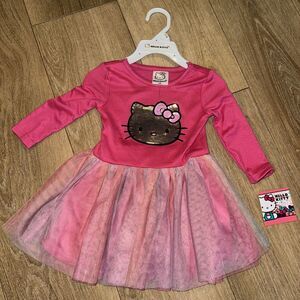 Hello Kitty Pink Tutu Dress Ballerina Baby Girl‎ 12 Months Birthday NEW
